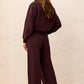 WIDE LEG PANT W/PINTUCKS AND PKTS