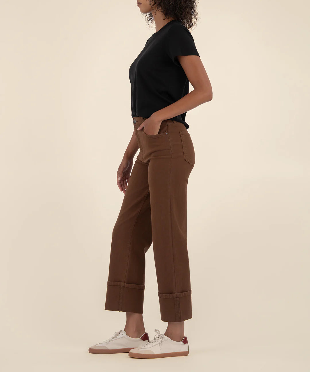 SIENNA HIGH RISE STRAIGHT LEG ROLL UP