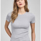 TATE S/S RIBBED TOP