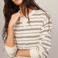 STAND OUT STRIPED SWEATSHIRT