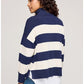 IDRIS LONG SLV STRIPE ZIP TOP