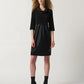 JOSEPH RIBKOFF FAUX LEATHER COCOON DRESS 233091