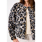 GEORGIE LEOPARD PRINT FUZZY JACKET H50093