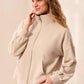 THE OLIVIA  MOCK NECK FULL ZIP CARDIGAN