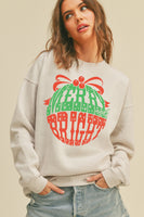 MERRY AND BRIGHT ORNAMENT SWEATSHIRT