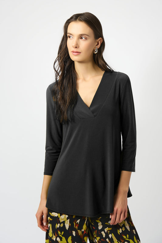 Silky Knit Flared Top 253112