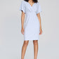 SCUBA CREPE WRAP DRESS WITH PEARL DETAIL 241761