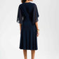 SILKY KNIT FIT AND FLARE DRESS