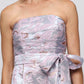 THE CYNTHIA STRAPLESS JACQUARD DRESS