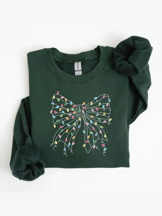 HOLIDAY COQUEETTE BOW CHRISTMAS SWEATSHIRT
