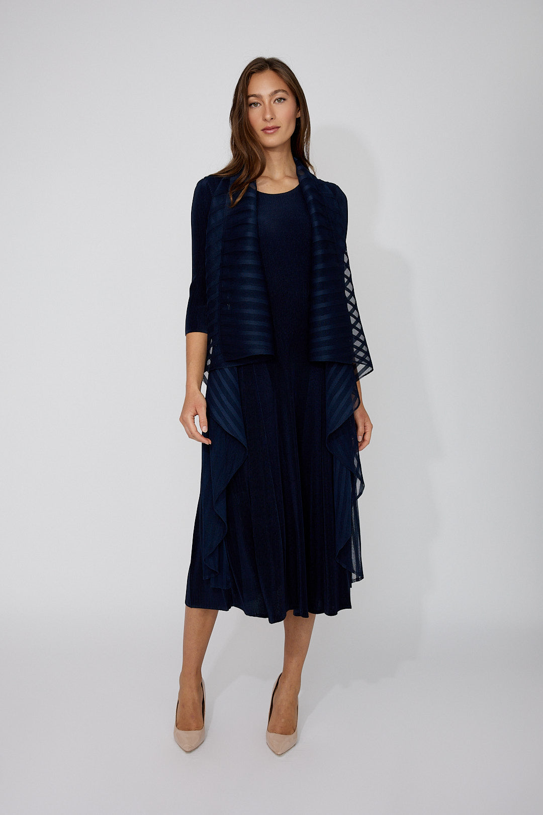 FORMAL MIDI DRESS WITH ATTACHED JACKET 268506