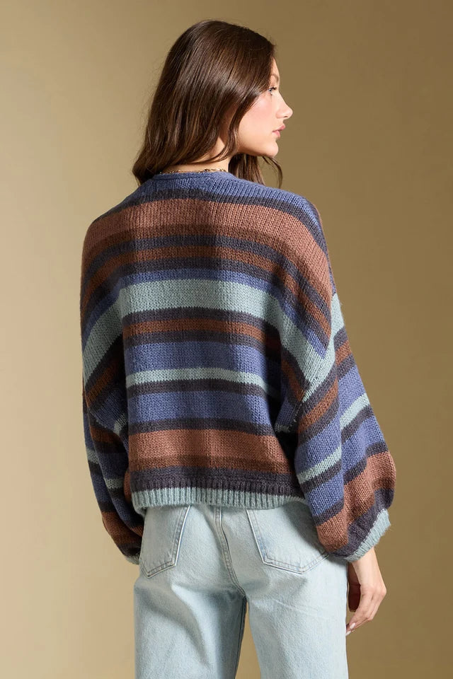 ADEN STRIPE SWEATER