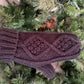 CABLE KNIT MITTS