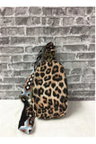 ANIMAL PRINT CROSSBODY SLING PURSE