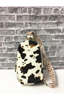 ANIMAL PRINT CROSSBODY SLING PURSE