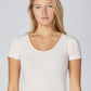 SHORT SLEEVE BAMBOO SCOOP TSHIRT