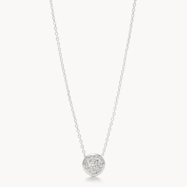 SPARKLE BEZEL PENDANT NECKLACE