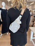 ANIMAL PRINT CROSSBODY SLING PURSE